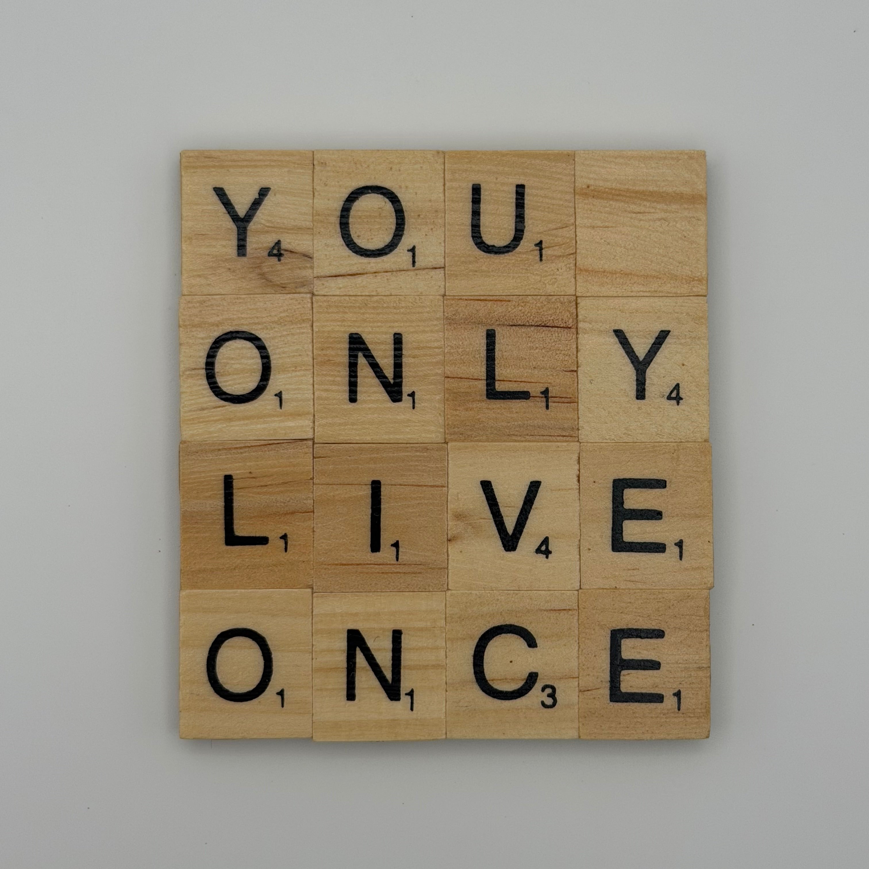 ‘You Only Live Once’ Coaster