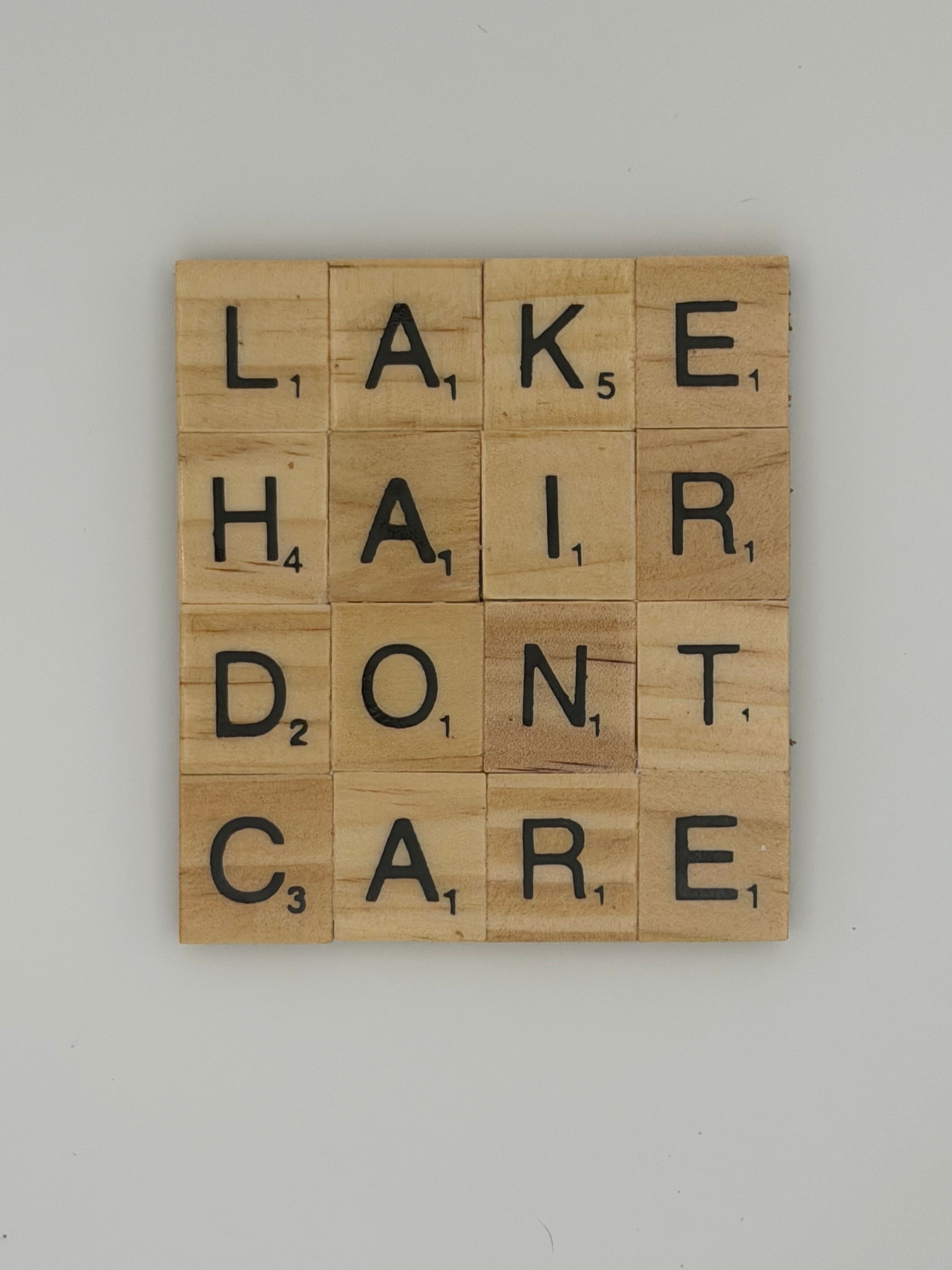 “Lake Hair Don’t Care” Coaster