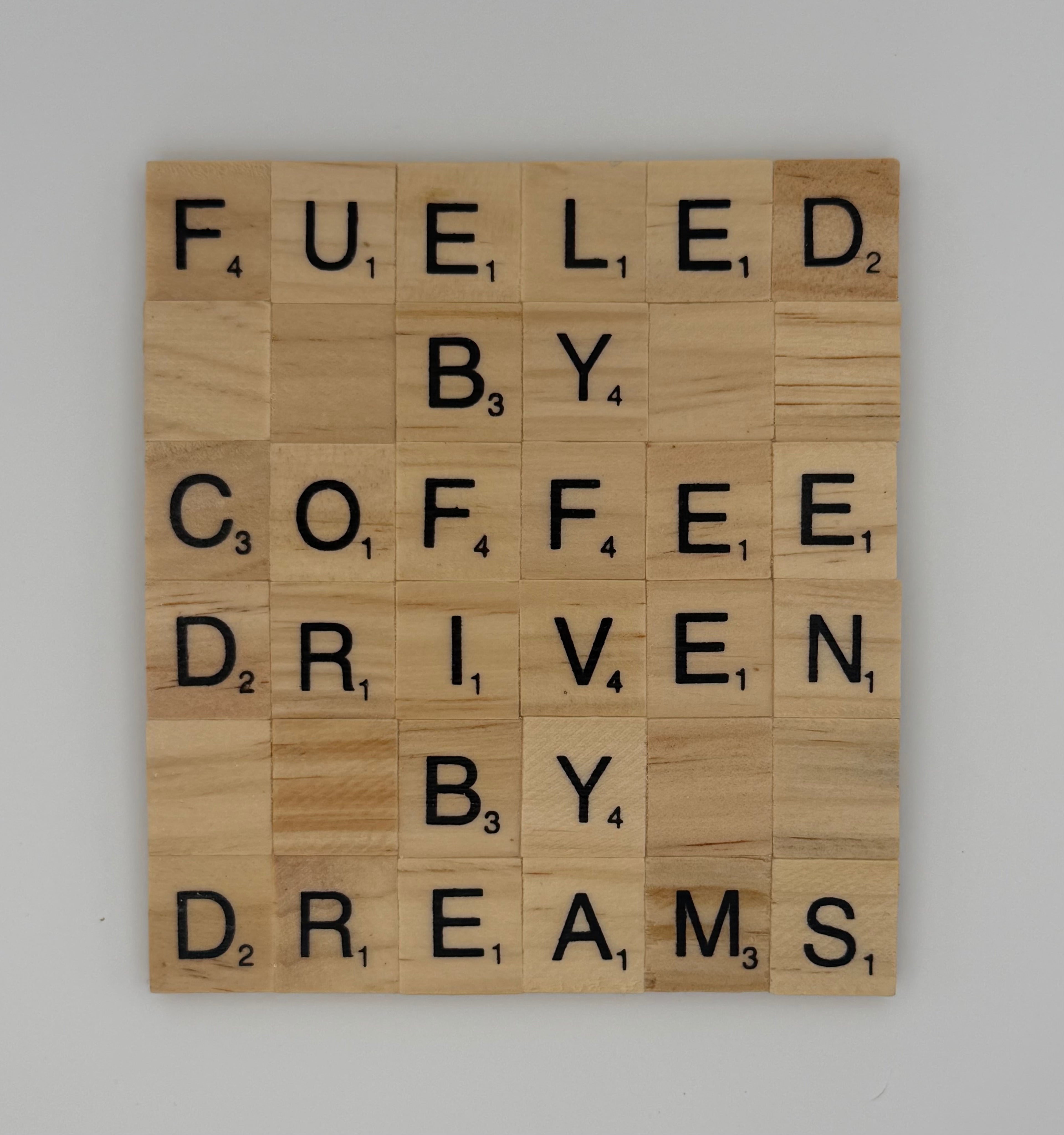 “Fueled By Coffee…” Coaster