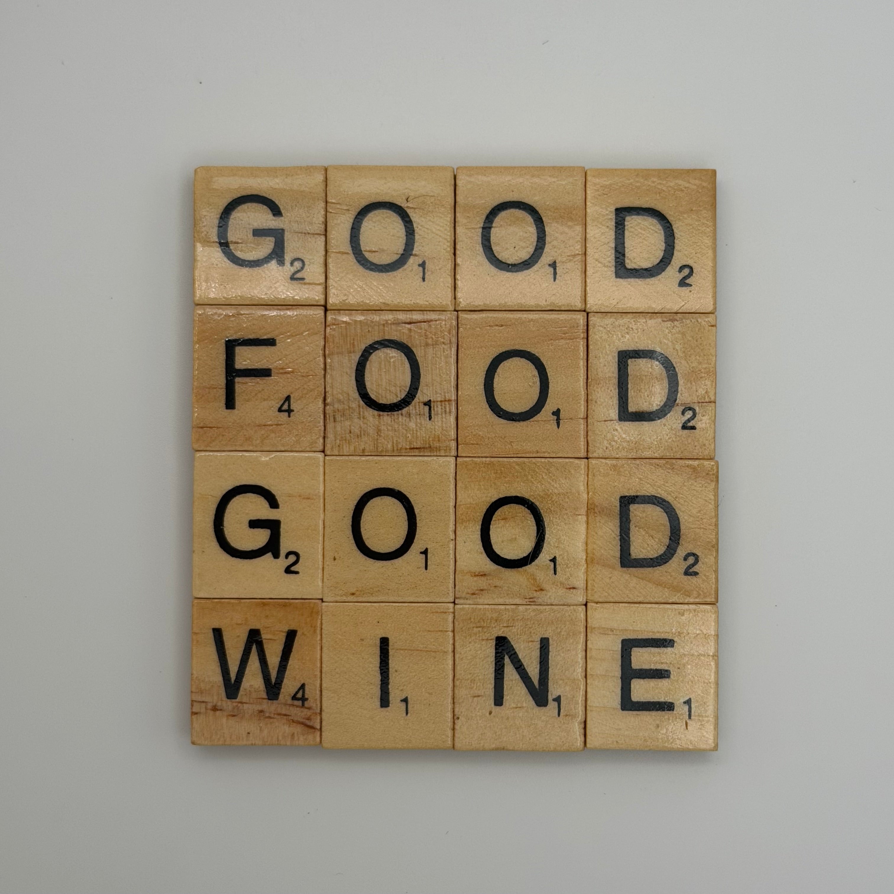 ‘Good Food Good Wine’ Coaster